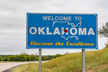Welcome to Oklahoma Sign - 179553037