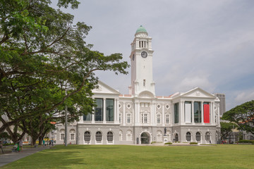 Fototapeta na wymiar Old concert halll colonial building in Singapore