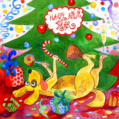 cartolina Natale Capodanno