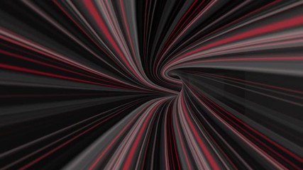 Infinite 3D Wormhole Pulsing Red Loop