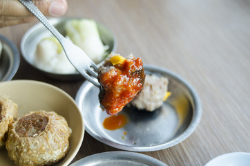 Dim sum Chinese style food 