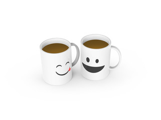 Kaffeeklatsch unter Tassen