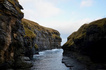 フェロー諸島 Faroe Islands エストゥロイ島 エストロイ島 Eysturoy Island ギョグ Gjógv