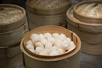 Chinese shrimp dumpling dim sum