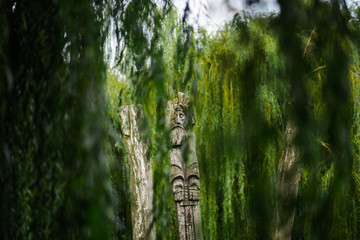 Fototapeta premium ancient sculptures of idols