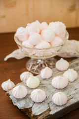 pink meringue cookies