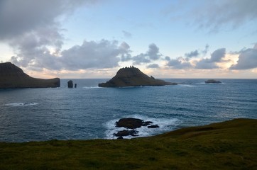 フェロー諸島 Faroe Islands ヴァーガル島 ヴァーアル島 Vágur Vagar Island ボー Bøur