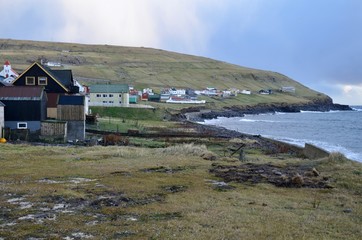 Fototapeta na wymiar フェロー諸島 Faroe Islands スドゥロイ島 スヴロイ島 Suðuroy Suduroy Island スンバ Sumba
