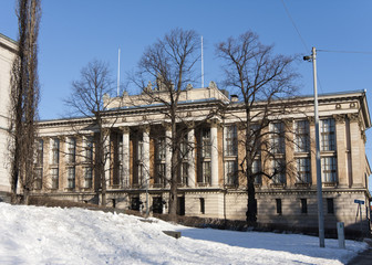 Fototapeta na wymiar The House of the Estates, a historical building in Helsinki, Finland..