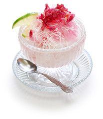 homemade faloodeh, traditional iranian cold dessert