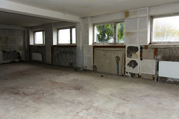 Training class without repair in Zhytomyr higher educational institution in Ukraine. October 2017.