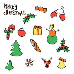 Christmas New Year seamless pattern