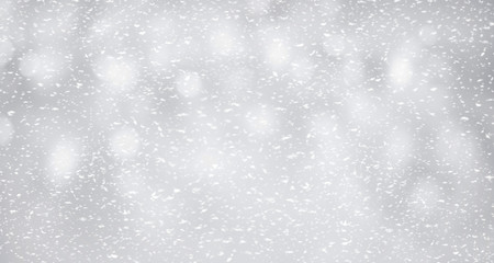 Snow on silver background.winter and christmas concept