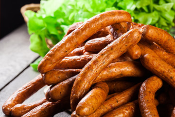 Assorted smoked sausages