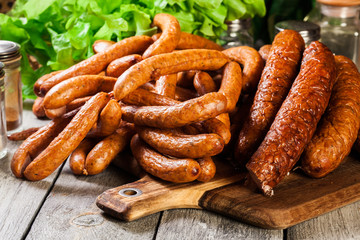 Assorted smoked sausages