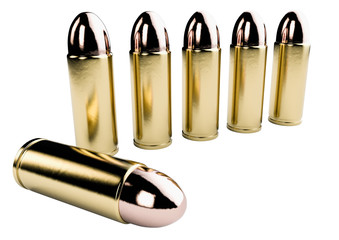 3d render of bullets background.