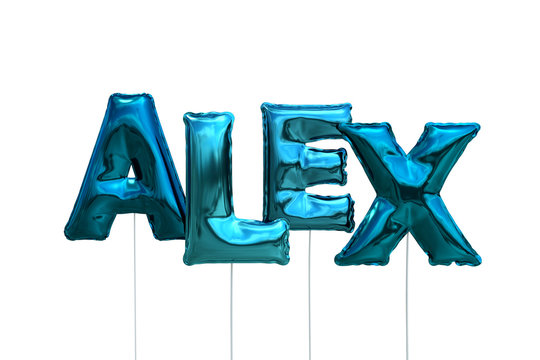 Luftballons Name Alex