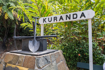 Fototapeta premium Kuranda - Bahnhof