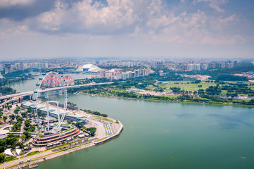 Fototapeta premium Baie de Singapour