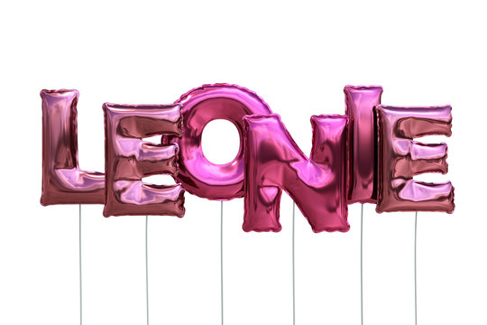 Luftballons Name Leonie