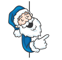 Santa Claus Blue