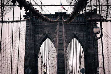 View of Brooklyn Bridge in New York