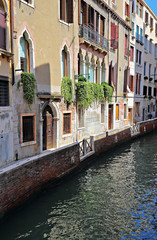 Fototapeta na wymiar Canal in Venice Italy