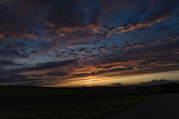 Fototapeta na wymiar Sunrise / sunset in Denmark