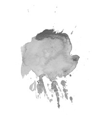 Black watercolor stain