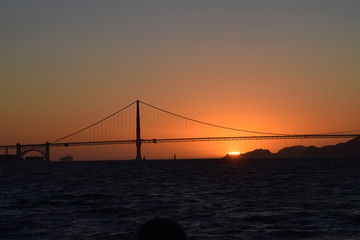 Sunset on the Bay Bridge
