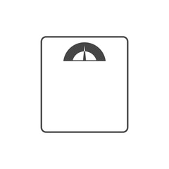 Bathroom scale, Vector bathroom scale icon