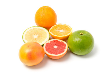 Fototapeta na wymiar Orangen, Grapefruits und Sweeties