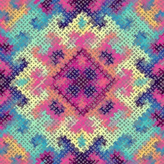 Seamless background pattern. Imitation of a texture of rough canvas painted with paint.