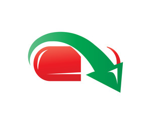 reducing pill use icon, reducing opioid icon, pill with arrow icon,  isolated on white background.