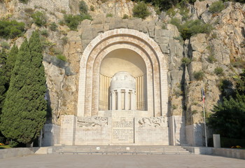 Fototapeta na wymiar Monument Aux Morts in Nice, France