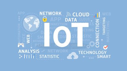 Fototapeta premium Internet of things.