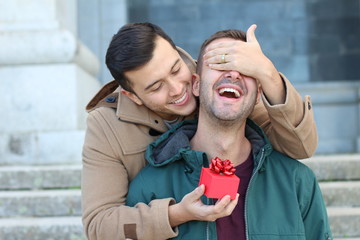 Gay man popping the question