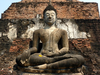 buddha statue in World heritage Sukhothai historical park, Thailand