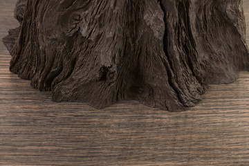 Four old wooden boards isolated on a white background. Old Wood plank