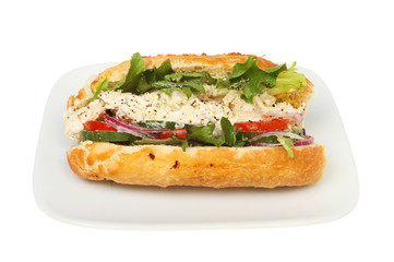 Chicken matonnaise and salad roll