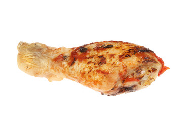 Cooked chicken drumstick