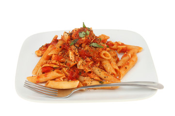 Penne pasta on a plate