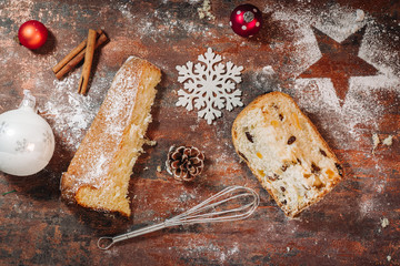 Italian panettone cake