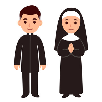 Catholic priest and nun