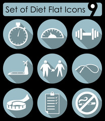 Set of diet icons