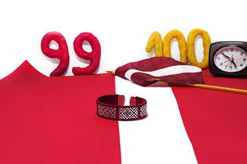 Preparing to independence day of Latvia.