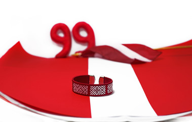 Preparing to independence day of Latvia.