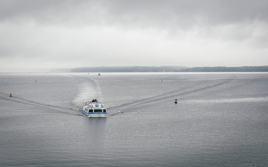 Schiff auf dem Plauer See