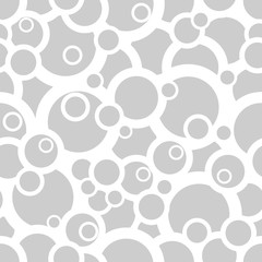 seamless pattern of colored circles. Gray circles on a white background. Vector. textiles, background, packaging, printing, website