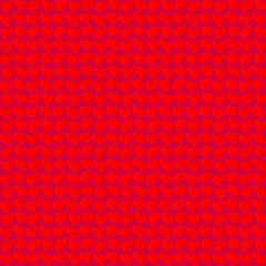 Wavy hearts motif on red background for Valentine's Day gift wrap or wallpaper